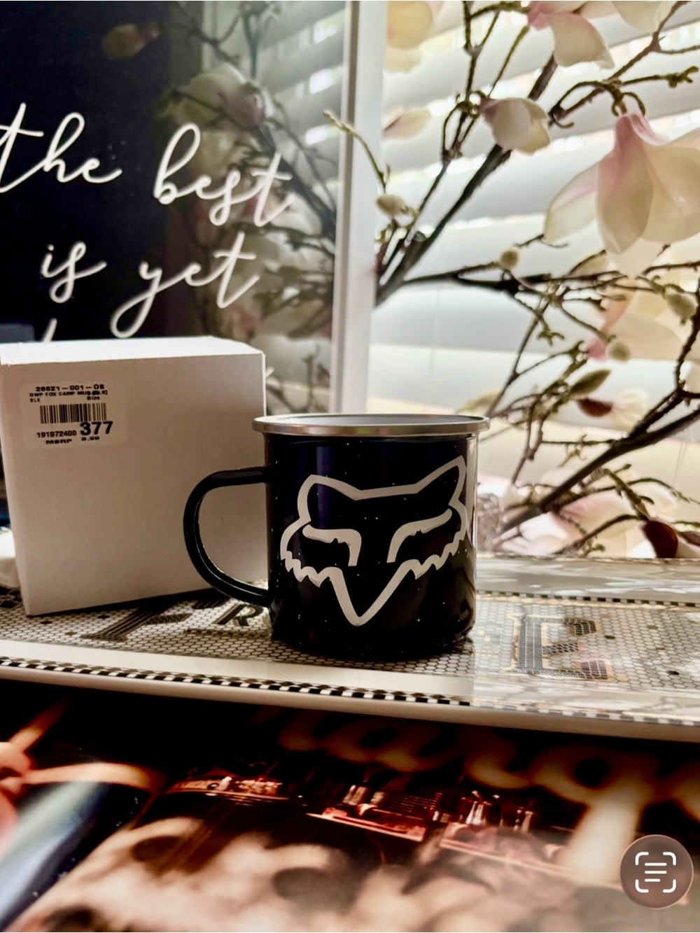 NWT Fox Racing Camp Mug/Decal 7” Sticker (x2) Bundle
